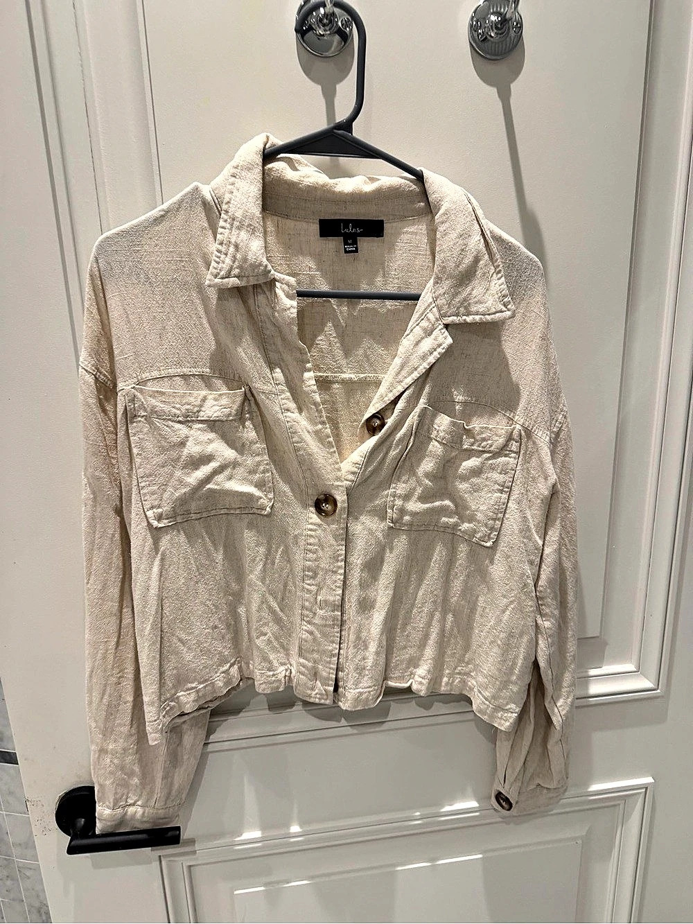 Lulus  Jacket in Cream Like New